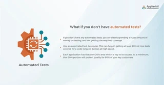 what if you don&rsquo;t have automated test?