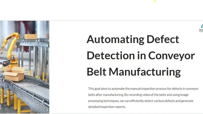 Revolutionizing Conveyor Belt Manufacturing with Automated Defect Detection featured image