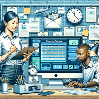 Ai based timesheet checks and approvals