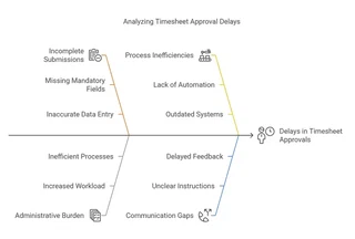 Analyzing timesheet approval delays