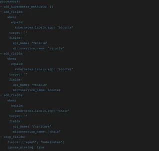 Customizing logs using filebeat processors