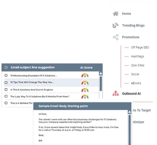 outbound campaign recommendations