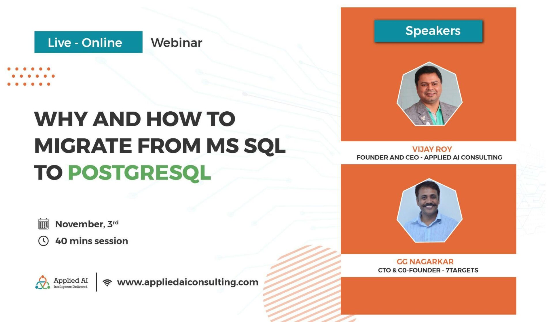 Why and how to migrate from MS SQL Server to PostgreSQL webinar