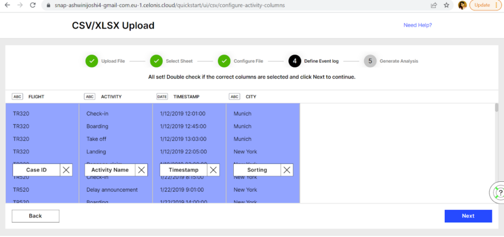 CSV/XLSX Upload B3