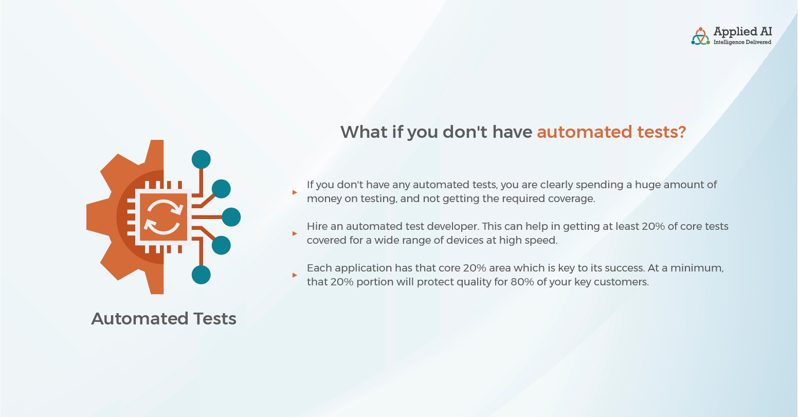 what if you don't have automated test?